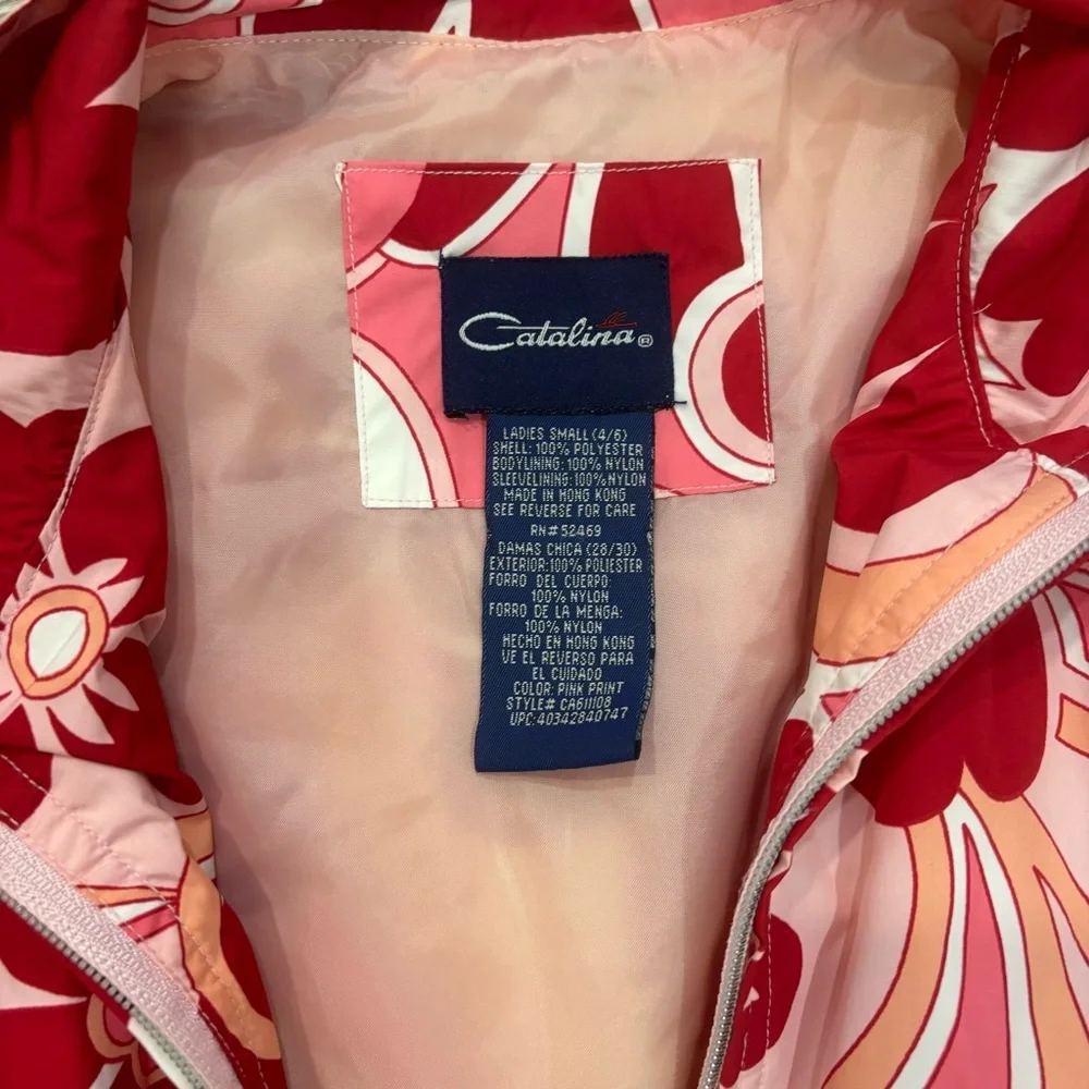 Vintage Catalina Floral Wind Breaker - Picture 2 of 4